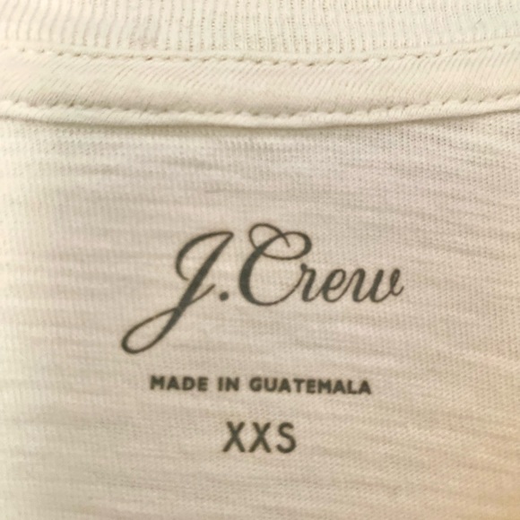 White Tee French Graphic J. Crew "Les jours de la semaine" crewneck Y2K - Picture 2 of 10